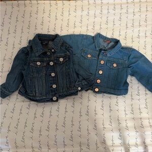 Disney Kids Two-Tone Blue Denim Jean Jackets Featuring Minnie Mouse